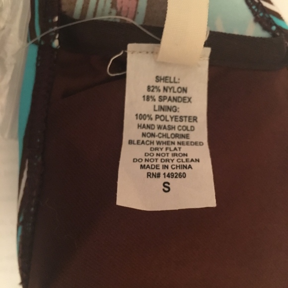 NWT Marci Brown Two piece Southwestern Bikini - Picture 5 of 6